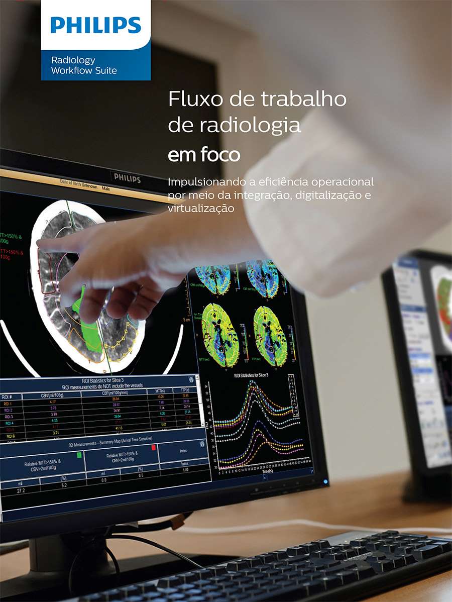 Capa do folheto do Philips Radiology Workflow Suite (baixar em .pdf)