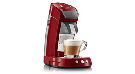 A SENSEO® Latte Select foi lançada em 2008. É a primeira máquina de café com sachê com um recipiente integrado para leite.