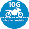 Resistente à vibração de até 10G
