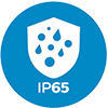 Resistente à água e poeira IP65