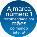 A marca número um recomendada pelas mães