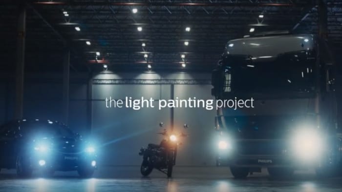 light painting video