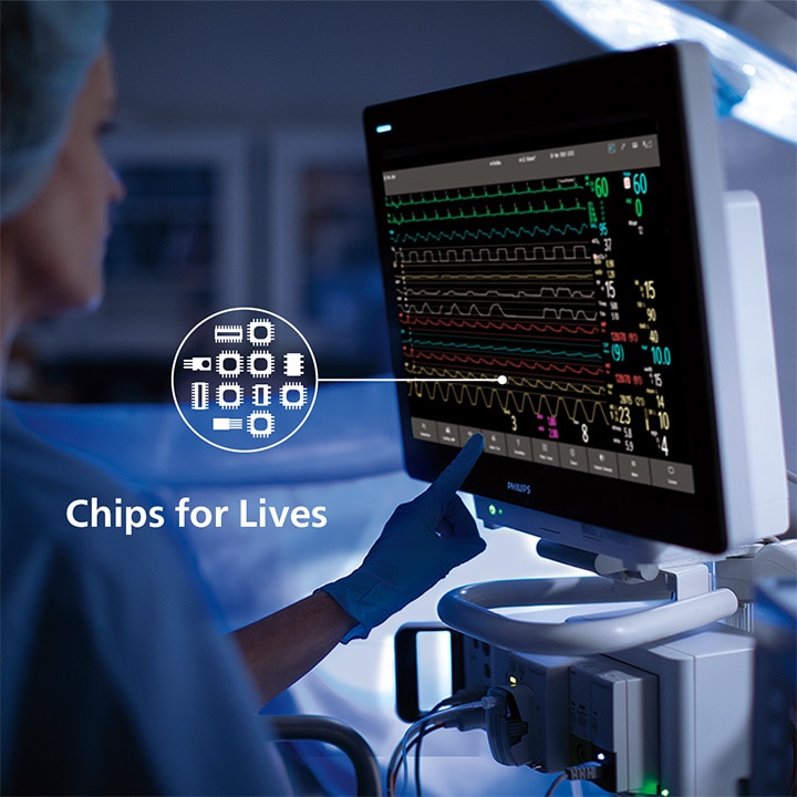 Patient M with pregnant woman. Image title: Chips for Lives. Image: Philips